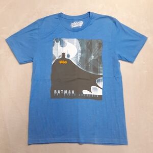 Old Navy Collectabilitees Mens Batman Graphic Tee M Blue The Caped Crusader